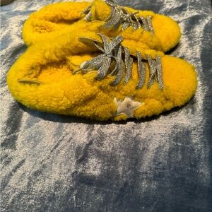 Golden Goose yellow slip on